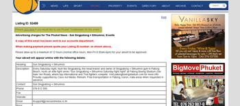 Step 5. Complete post event and click here to Phuket Ticketmaster.
